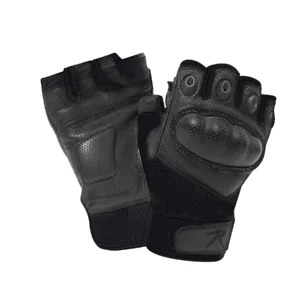 Rothco Fingerless Cut-Resistant Carbon Hard Knuckle Gloves