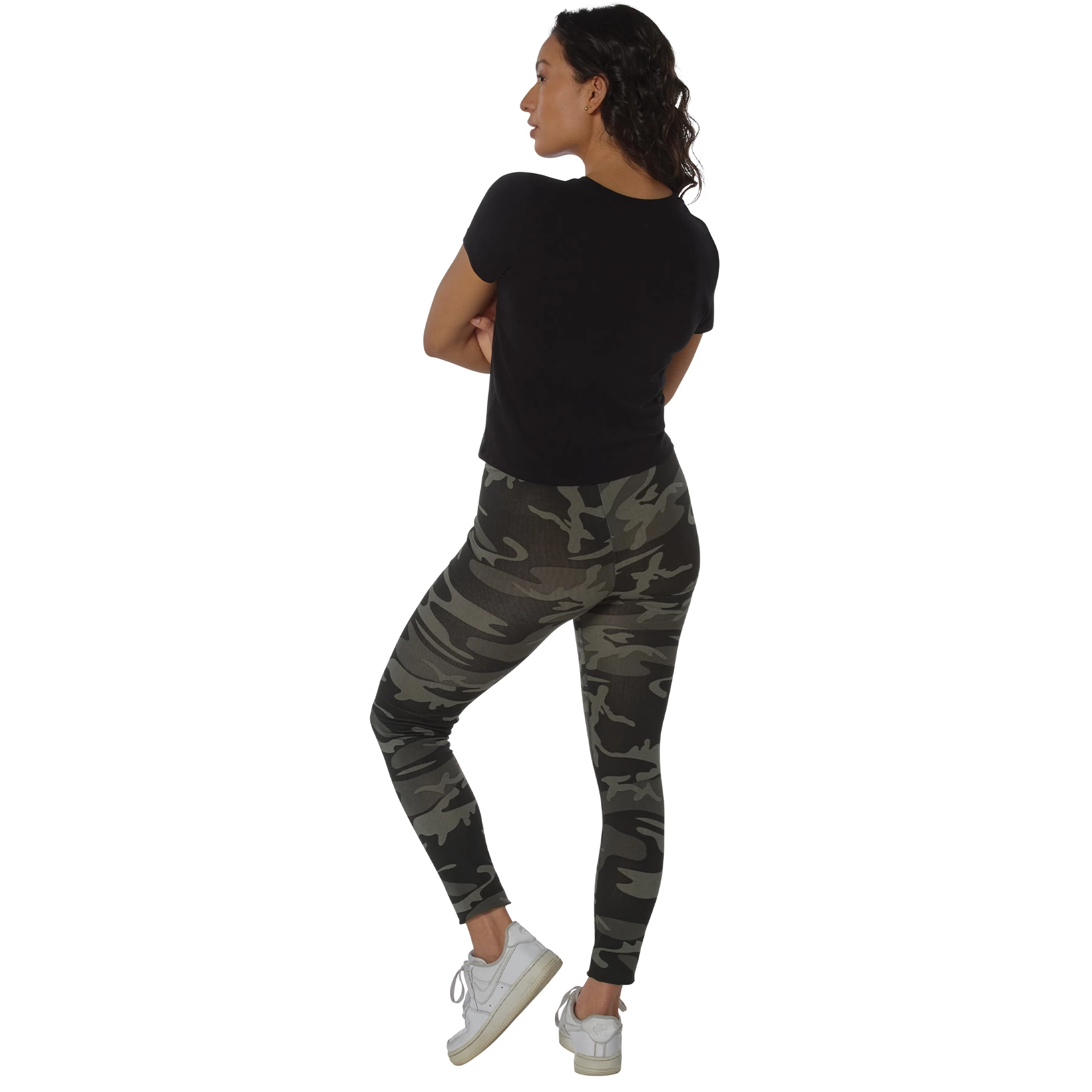 Rothco Womens Workout Performance Camo Leggings With Pockets - Image 2
