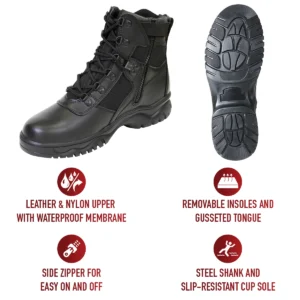 Rothco Blood Pathogen Resistant & Waterproof Tactical Boot - 6 Inch