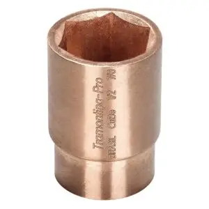 Tramontina PRO Beryllium Copper 6 Point Socket - 1/2" Square Drive